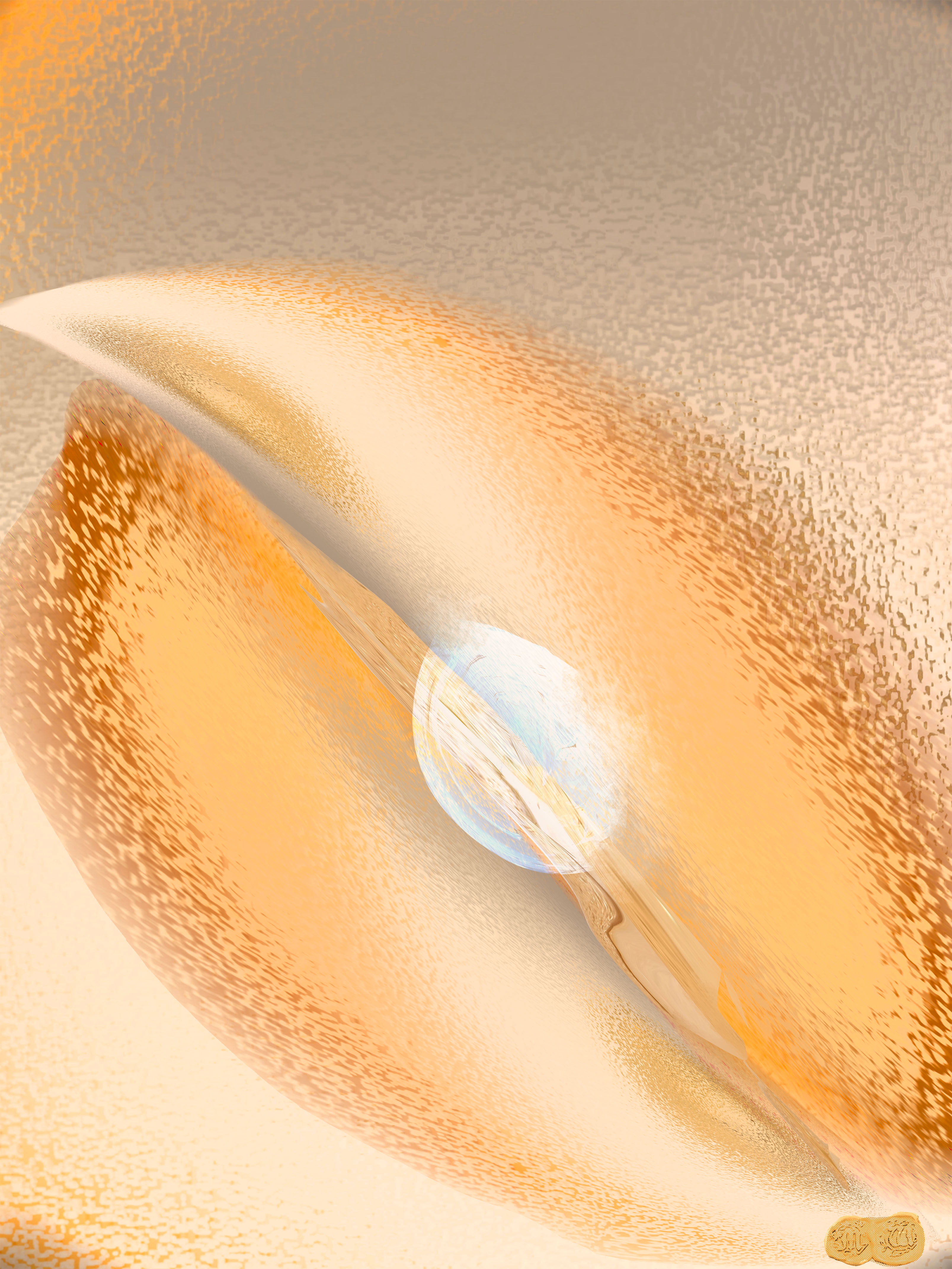 ROSC ART Abstract Transformation of Michelin Star Cod Nacre - Visionary Food Art from Mathieu van Wetteren Dish